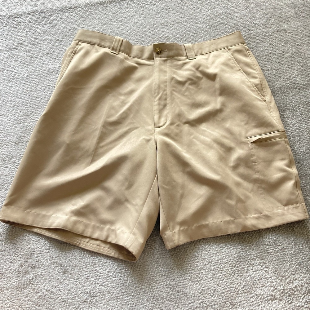 PGA TOUR Golf Shorts Men's 36 Beige Performance Golf Casual Lightweight